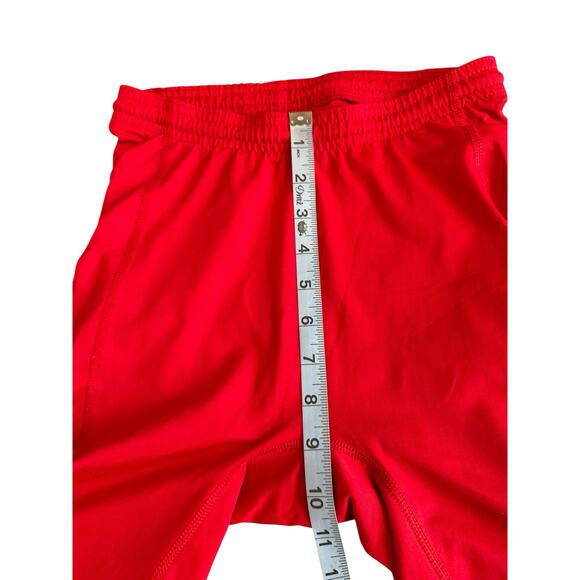 Brooks Women's Red Running Athletic Stretch Nylon Sprinter Tights Shorts Medium - Picture 8 of 10